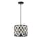 Z-Lite Dealey 3 Light Chandelier, Matte Black + Clear Crystal 6010-12MB - alternate 2